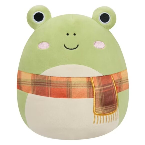 Squishmallows Wendy the Green Frog with Plaid Scarf Plush - Picture 1 of 4